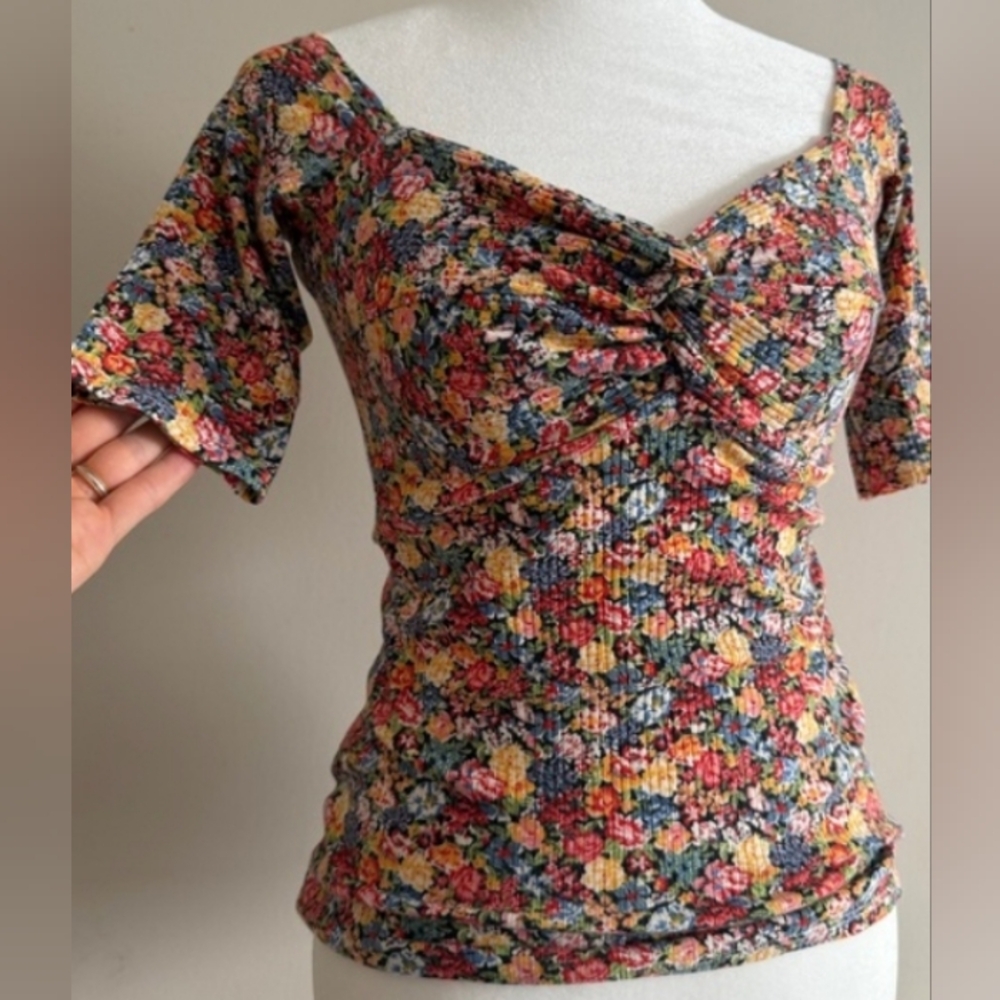 Sezane off shoulder cotton top